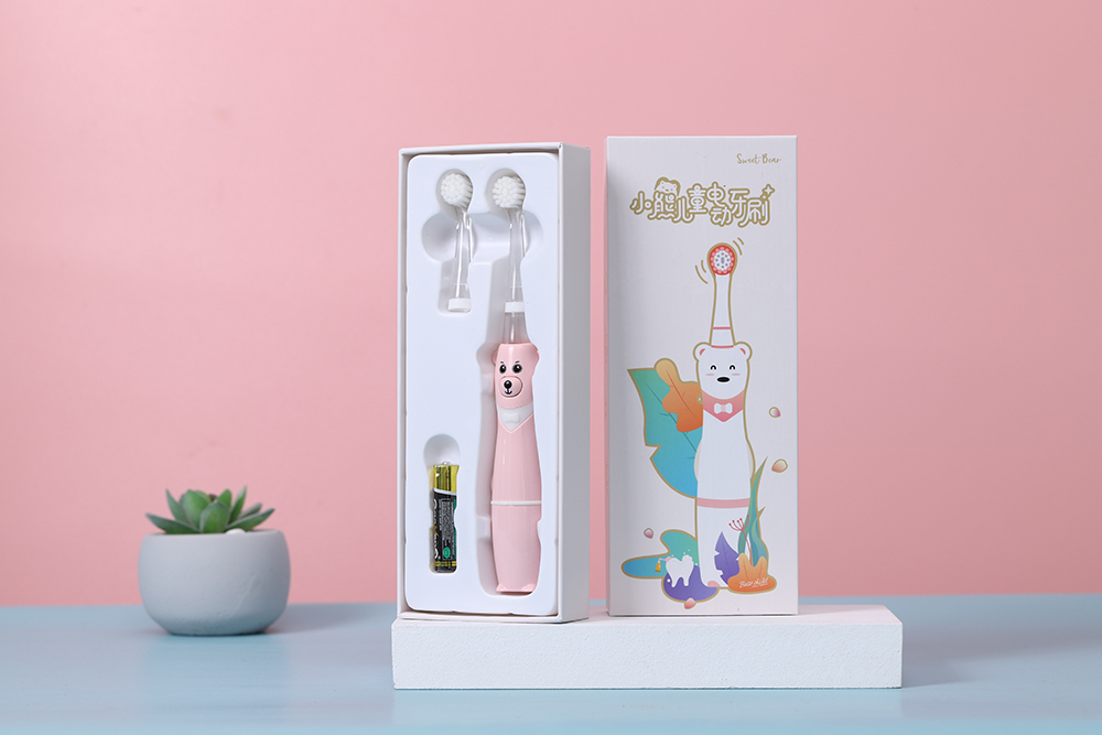 KW-1903 Kids Electric Toothbrush Extra Soft Bristles New Design Sweet Bear Battery Power