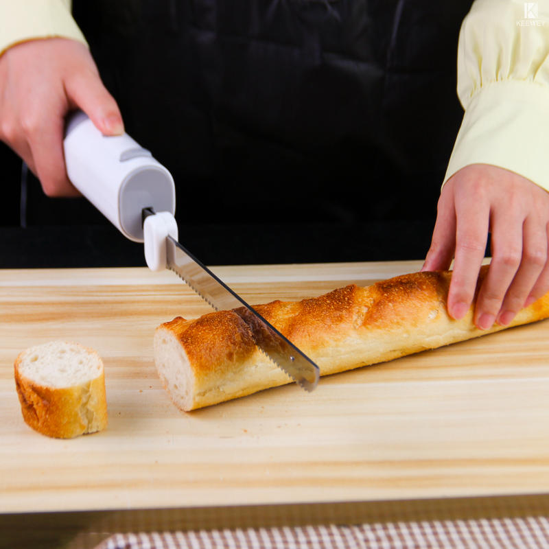 Cordless stainless steel electric bread knife electric knife slicer knives portable cutting knife